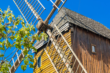 Wall Mural - Close up of the Moulin de la Galette, a windmill in Montmartre in Paris, France