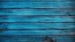 Colorful rich azure background and texture of wooden boards