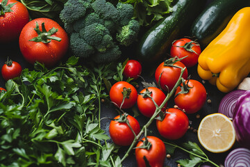 Poster - vegetables on the vine