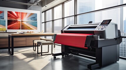 Elevate your printing game with our plotter large format photocopier. With its advanced rendering technology and sleek design, this machine is a must-have for any professional