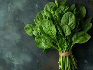 Poster - fresh bunch of spinach