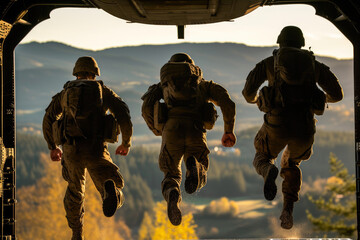 Tactical Deployment: US Marines Touching Down