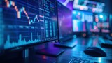 Fototapeta Panele - the impact of algorithmic trading on financial markets and efficiency