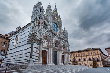 Sticker - Entrance of the Duomo di Siena, Siena, Italy