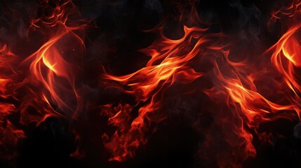 Wall Mural - Hot fire background