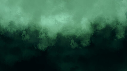 Black dark greenish blue dramatic night.Black green abstract pattern watercolor background. 