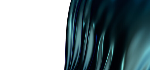 Wall Mural - Dynamic Aquatic Motion: Abstract 3D Blue Wave Illustration for Dynamic Visuals