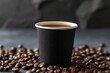 © LimeSky - Remove black paper cup with toasted coffee beans