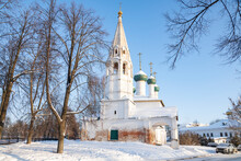 View Of The Ancient Church Of St. Nicholas The Wonderworker In The Chopped City (Church Of St. Nicholas The Chopped, 1695) On A January Day. Yaroslavl, Golden Ring Of Russia