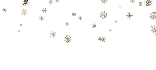 Wall Mural - Winter Snow Showers: Spectacular 3D Illustration Showcasing Falling Christmas Snowflakes