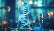 Genetic research and Biotech science Concept