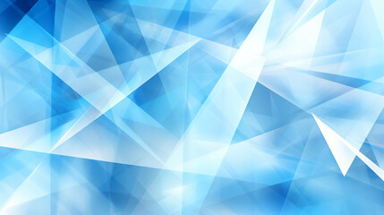 Wall Mural - Abstract background of blue light angular geometry  with white and gray contemporary graphics