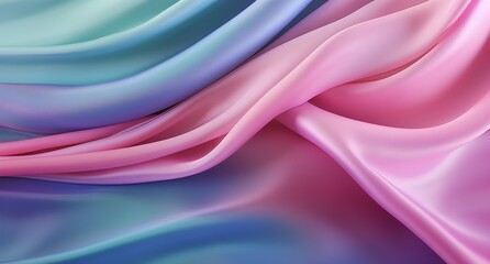 Wall Mural - An animated wallpaper with colorful waves generated by ai