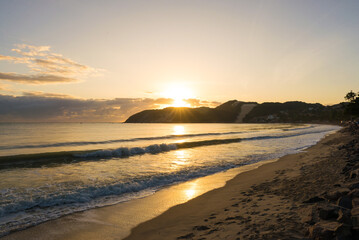 Wall Mural - Sunrise in Ponta Negra Beach in Natal City, Brazil