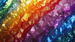 fabric material with rainbow sequins, embroidered sequins - background wallpaper festive