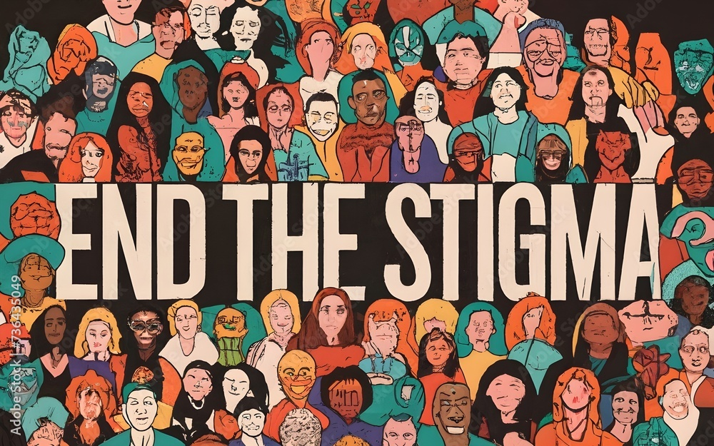 End the stigma Stock Illustration | Adobe Stock
