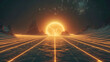 © Gejsi - Digital landscape with a virtual world - The new frontier of cyberspace