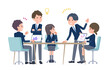 © toyotoyo - 複数人で打ち合わせする学生たち　好印象　A