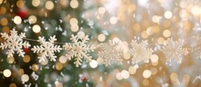 Snowflake Garland Creates A Festive Winter Mood.