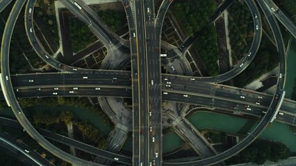 Poster - Urban buildings aerial view in city of Suzhou