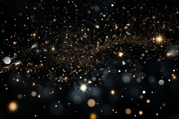 Black bokeh glitter background for special days like award shows or other glitter and glamour related events