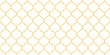 © Good Goods - Moroccan Seamless Pattern. Gold Turkish Mosque Window Shape. Arabic Mosaic Golden Background. Eid Mubarak Muslim Ornament. Ramadan Kareem Islamic Illustration