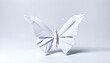 Schmetterling, Falter, Motte, in geometrischen Formen, wie 3D Papier wie Origami Falttechnik Tier Symbol Vorlage wildlebende Tiere, Schönheit Wildnis empfindlich Flügel Insekt Fühler