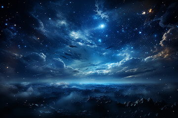 Wall Mural - a photograph capturing a dreamy, starlit sky where constellations come to life as radiant, celestial