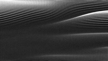 Wall Mural - point wave smooth texture. abstract dot background. technological cyberspace background.
