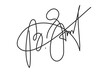 Vector Isolated hand drawn Fake autograph sample on a white background. Editable stroke Signature