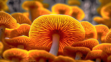 Full Frame Mushroom Textured Background