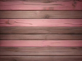 Wall Mural - pink and brown and dirty wood wall wooden plank board texture background