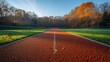 Unblemished Running Track: Flawless Surface Awaits Avid Runners