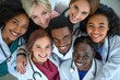 Happy of Diversity Medical team smile and confident, Health Care Concept