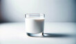 Single glass of milk