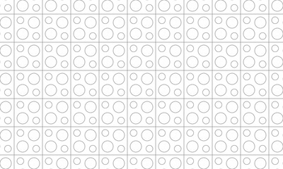 Wall Mural - abstract geometric background with circle and square seamless pattern. vector repeating texture.