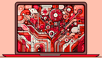 large-scale language model ai concept vector illustration.