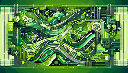 large-scale language model ai concept vector illustration.