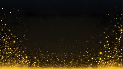 Wall Mural - rain drops on the window,fireworks in the night sky,Background is black front is golden light up and down in one line left to right