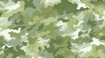 small detailed camouflage texture, army-green, medium-green, light-green, white background pattern