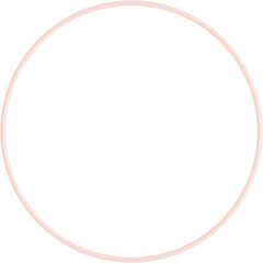 Wall Mural - light pink 3D realistic circle transparent background