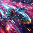 Psychedelic dmt gravitational spaceship cruising faster than light.