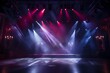 Dramatic stage lighting emphasizing the mood