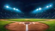 © Hanasta - Professional baseball arena with spotlight