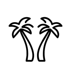 Summer Palms, Tropical palm tree silhouette, vacation and travel, palm trees,