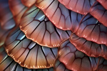 Canvas Print - An extreme close-up of the delicate patterns on a butterfly's wing