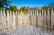 Fence at Fort Loudoun State Historic Site, Historic British Fortifications