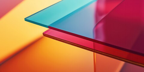 Textures in close-up, sleek plastic surface, Vibrant hues and fine