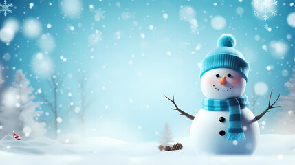  Happy moments with Christmas snowman