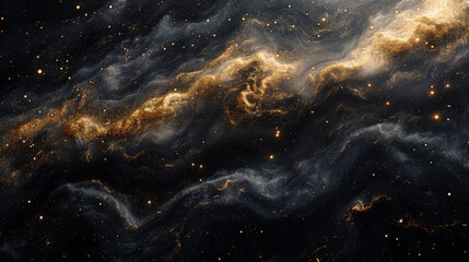 Wall Mural - texture of ling constellations tered like glitter against the darkness.